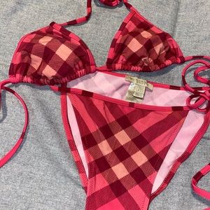 Burberry raspberry bikini swimsuit